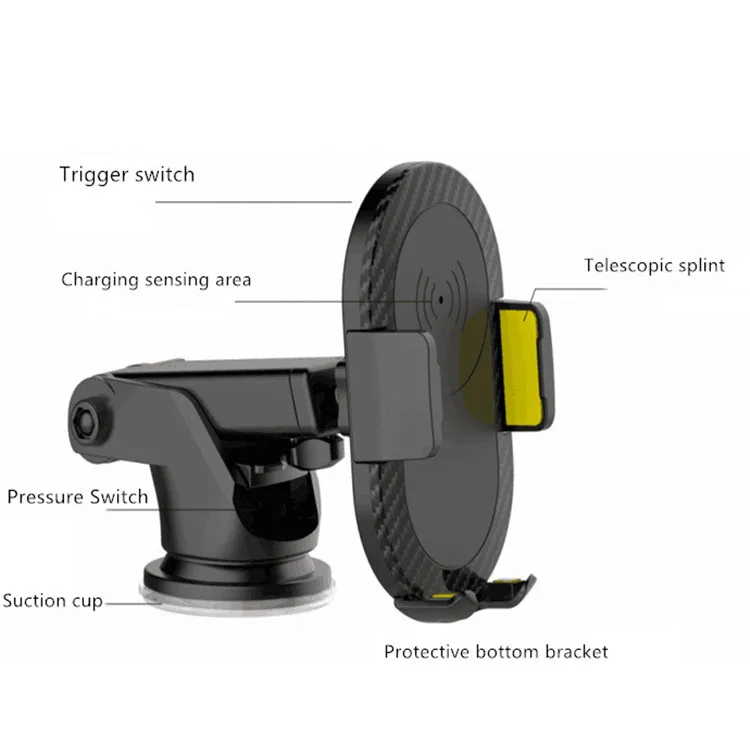 5 Вт Беспроводная зарядка автомобильный смартфон Поддержка Автомобильный