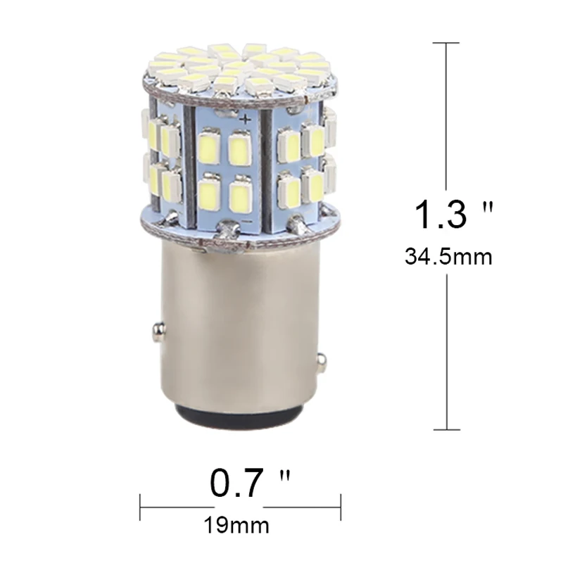 1 шт. 1157 3020 SMD 50 светодиодный автомобильный светильник BAY15D P21/5 Вт Авто тормозной