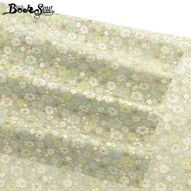 Booksew 100% хлопок саржевая ткань с цветами стеганые одеяла домашнее постельное