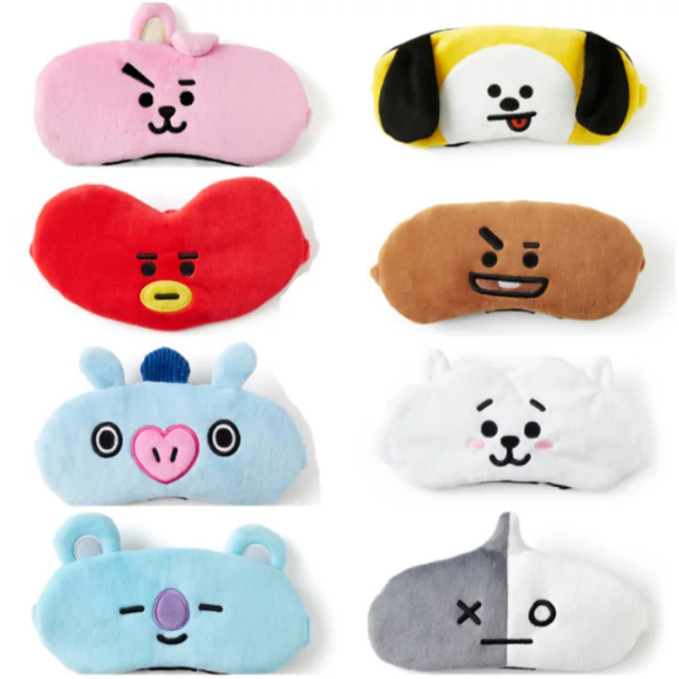 Оппа магазине новые БТС Bangtan мальчиков Bt21 маска для глаз TA путешествия самолет