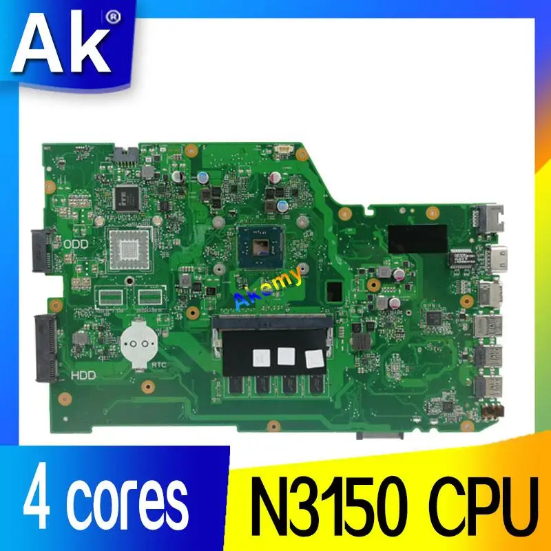 

X751SA 4 ядра N3150 процессор 4 Гб RAM материнская плата для ноутбука For Asus X751S X751SJ X751SV материнская плата протестированная Рабочая Бесплатная достав...