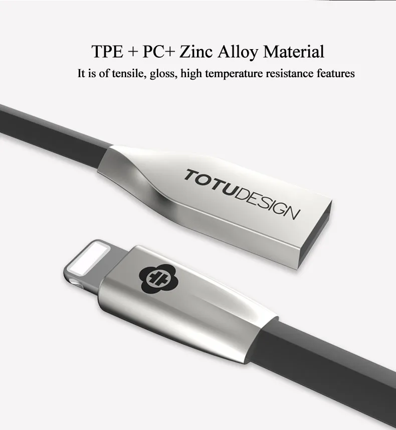 TOTU 2 в 1 USB кабель для iPhone Xs Max Xr X 8 7 кабель для быстрой зарядки Micro USB кабель для мобильного телефона кабель для передачи данных