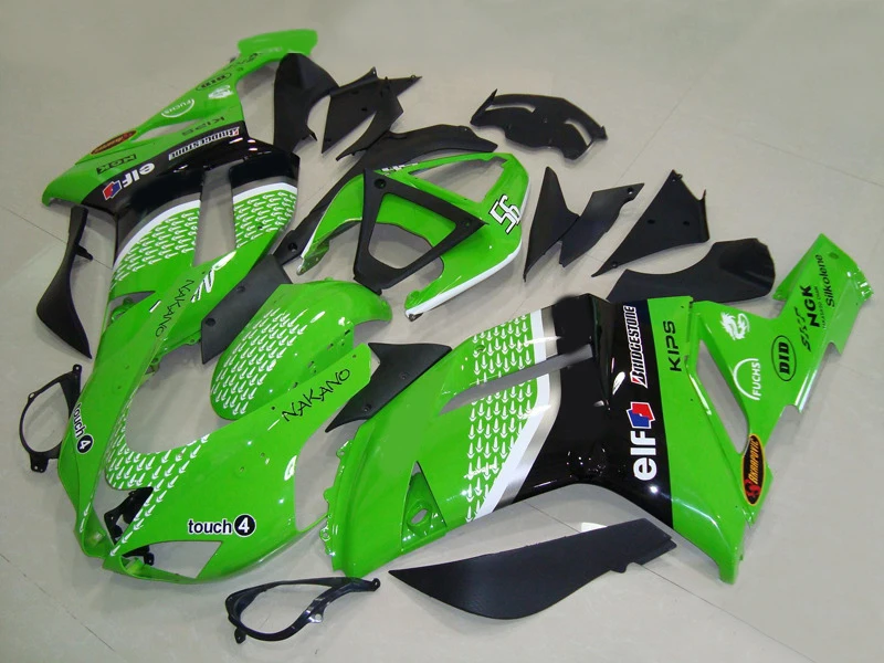 ABS green black Fairing Kit for KAWASAKI Ninja ZX6R 636 2007 2008 ZX 6R 07 08 ZX-6R Motorcycle Fairings set+gifts | Автомобили и
