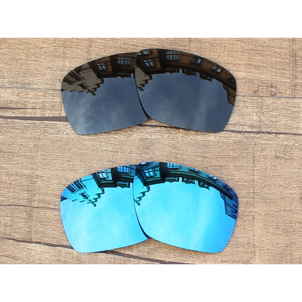 Vonxyz 2 пары сменных линз из поликарбоната черного и ледяного зеркала для Oakley Dispatch 1
