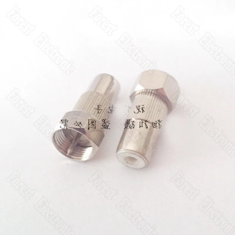 Переходник со штекера F на гнездо RCA AV Метрическая головка Коннектор Lotus|male female