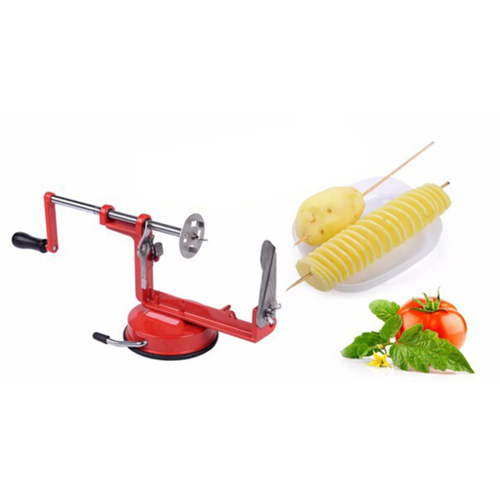 KEYBOX НОВЫЙ Торнадо спираль картофеля резак Slicer твист резки клипы Cutter башня овощей