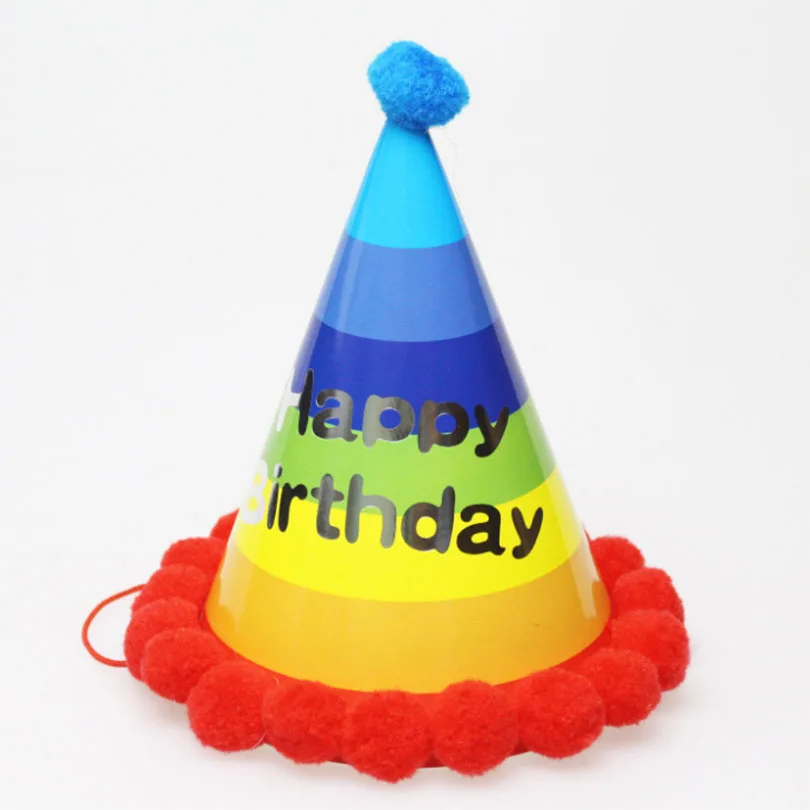 Различные стили с помпоном на день рождения шляпы Splode шляпа DIY милые шапочки