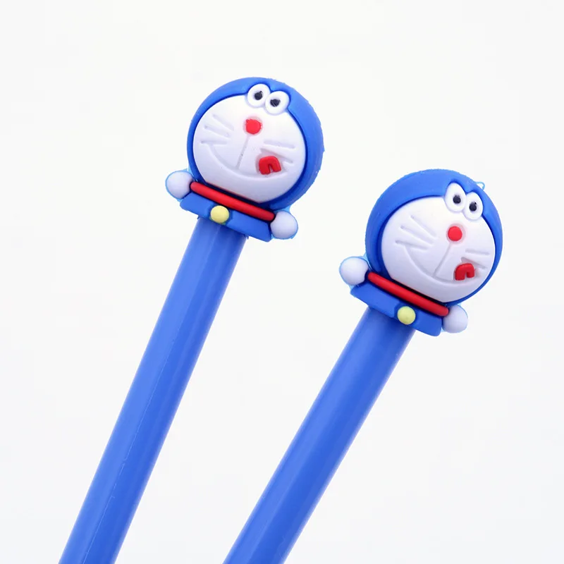 2 шт. Kawaii 0,5 мм Doraemon мультфильм черные чернила гелевая ручка для девочек и мальчиков школьные офисные канцтовары, шариковая ручка ручки поставки
