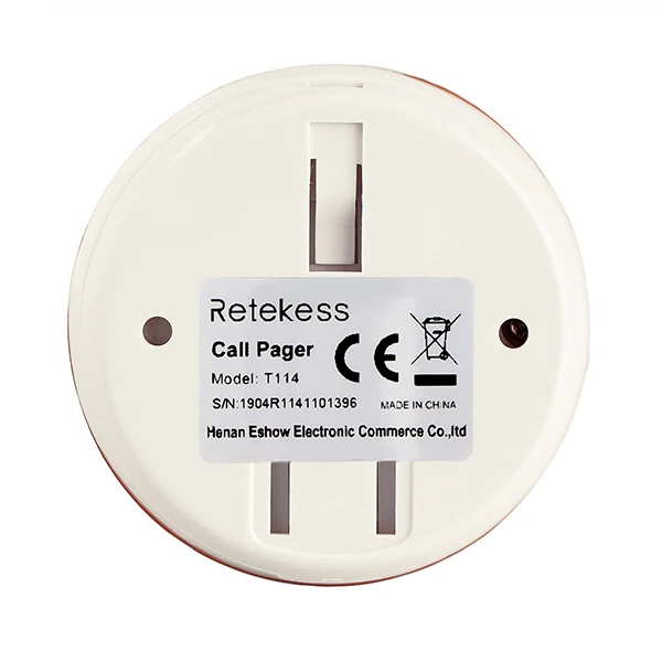 Retekess T114 10 шт. 433 МГц пейджер для ресторана кнопка вызова официанта передатчик Беспроводная система вызова для ресторанного оборудования