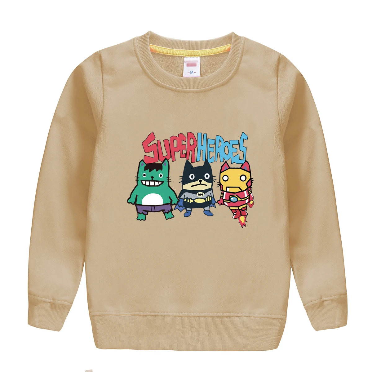 Супергероев печатным рисунком 2018 Новая модная зимняя одежда Осень свитер с