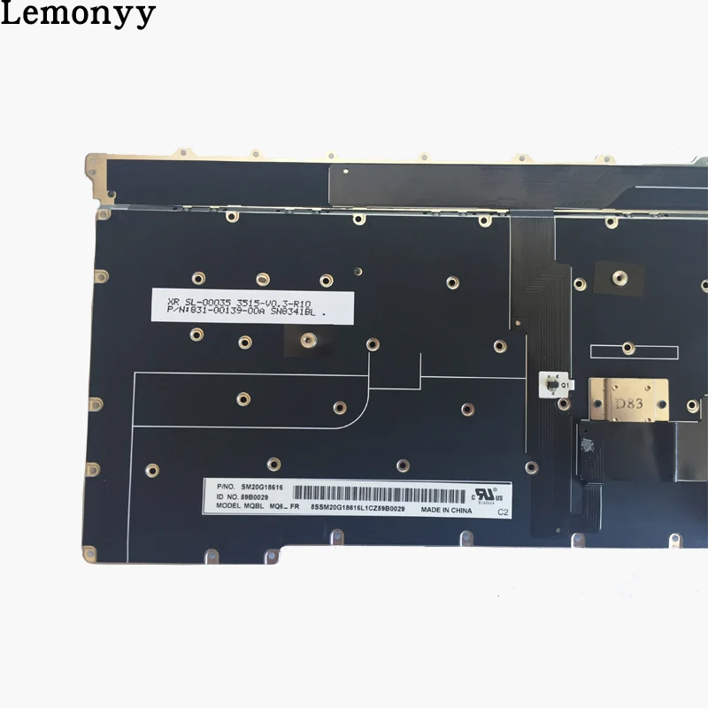 Новая Французская клавиатура ноутбук для lenovo Thinkpad Carbon X1 Gen 3 3rd 2015 FR Клавиатура MQ6-84