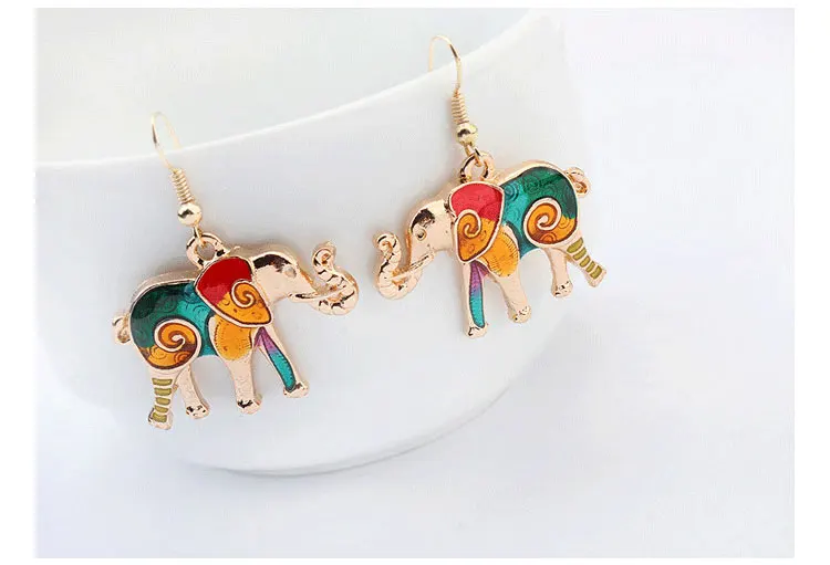2018 Hot Lovely Elephant Pendants Jewellry Vintage Necklace + Earrings Jewelry Sets For Women FQL7261 | Украшения и аксессуары