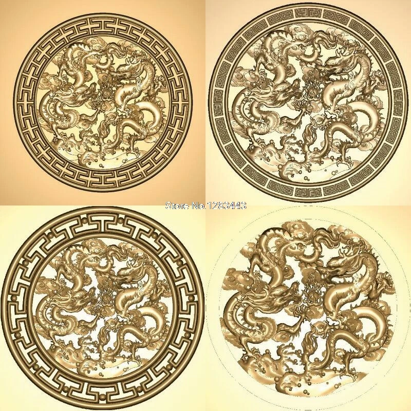 

Рельефная 3d модель STL с двойным драконом, для ЧПУ, STL-формат, рельефная Модель 3d, STL-роутер, 3-осевой гравер ArtCam