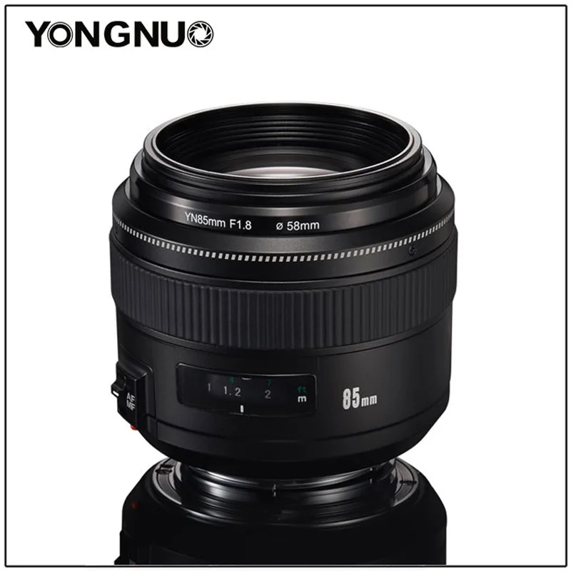 Объектив YONGNUO 85 мм f1.8 Prime полнокадровая бленда AF MF повседневный стандарт