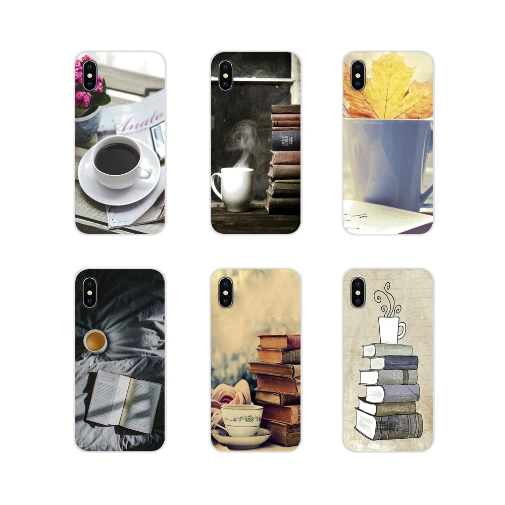 Аксессуары для телефона в виде ракушки обложки книги и кофе Samsung Galaxy J1 J2 J3 J4 J5 J6 J7 J8