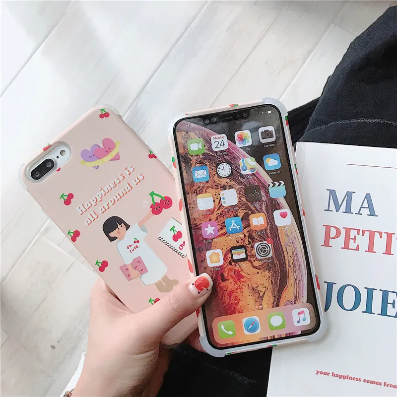 Для мальчиков и девочек акрил Жесткий Чехол для iphone 8 плюс 7 plus чехол телефона 6 S 6s