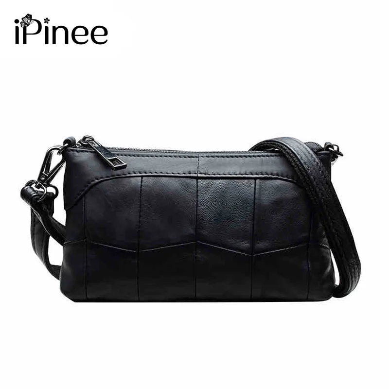 

iPinee Brand Genuine Leather Clutch Bag Small Soft Leather Handbag Women Fashion Cross Body Bag Ladies Shoulder Bags