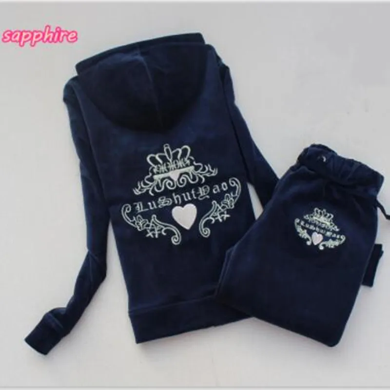 Весенний/осенний/2020 женский брендовый бархатный спортивный костюм из велюровой