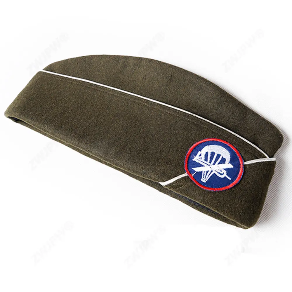 WW2 WWII США воздушно десантный шерстяной гарнизон Кепка десантная военная шляпа в