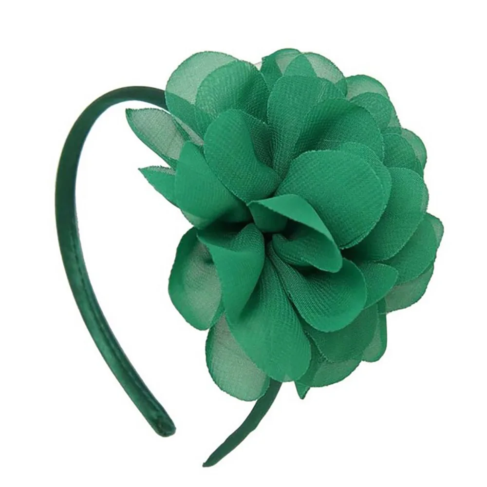 Shabby Chiffon Flowers Hair Bands For Children High Quality Headband Girls Big Flower Bow Headwear Accessories | Детская одежда и