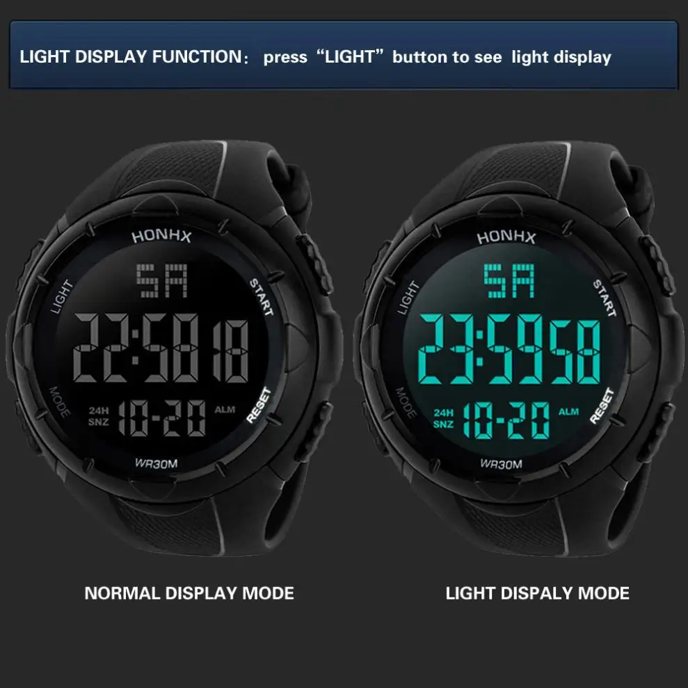 

2020 new fashion Luxury Men watches Analog Digital Military Army Sport man LED Waterproof Wrist Watch male outdoors clock A65