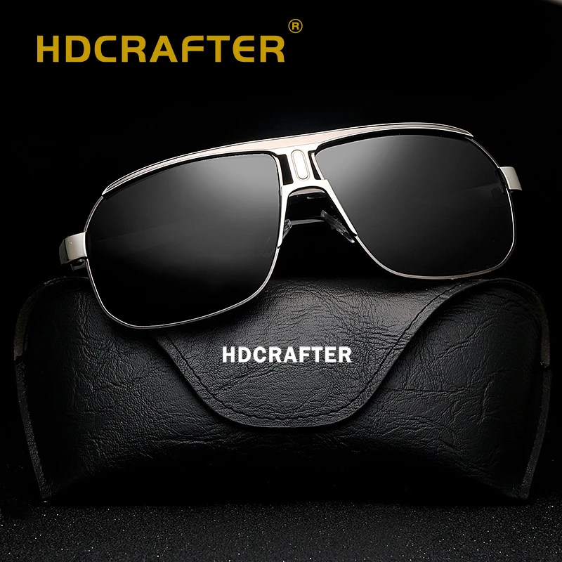 2019 солнцезащитные очки для мужчин Pilot поляризационные высокое качество модные