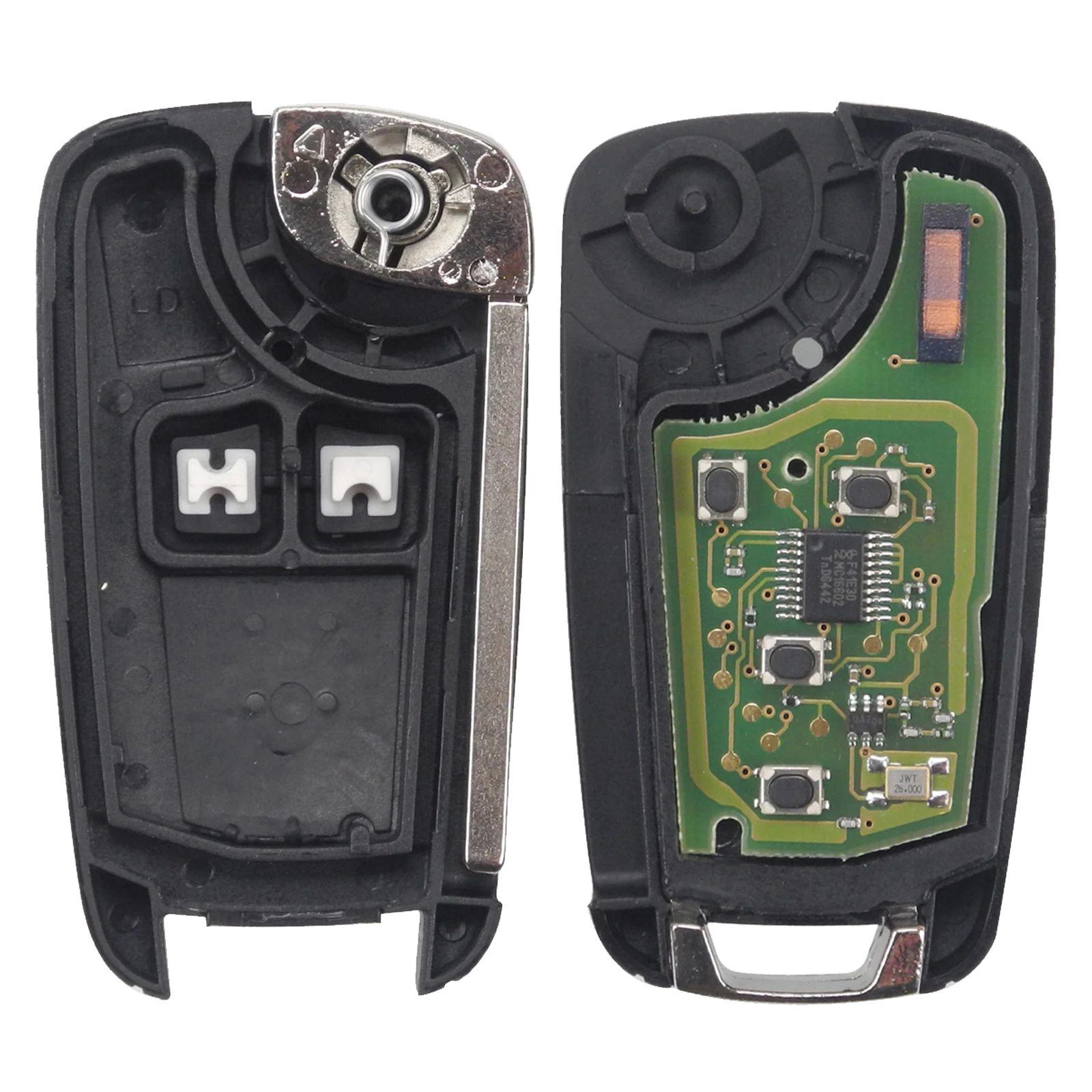 2/3/4 БТН Автосигнализация Флип дистанционного ключа Shell 433MHz ID46 чип для Chevrolet Cruze Malibu