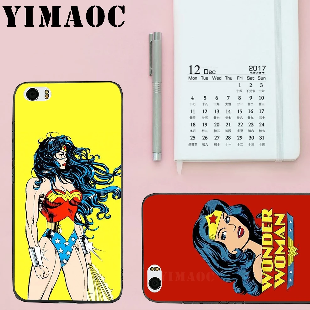 YIMAOC Woder woman Soft Silicone Case for Xiaomi Redmi 6 Note 4X 4A 5A 5 Plus MiA1 A2 Pro Lite Mi 8 A1 |