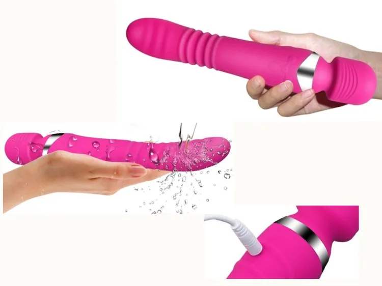 USB G Spot фаллоимитатор с подогревом вибратор AV палочка секс игрушки для женщин
