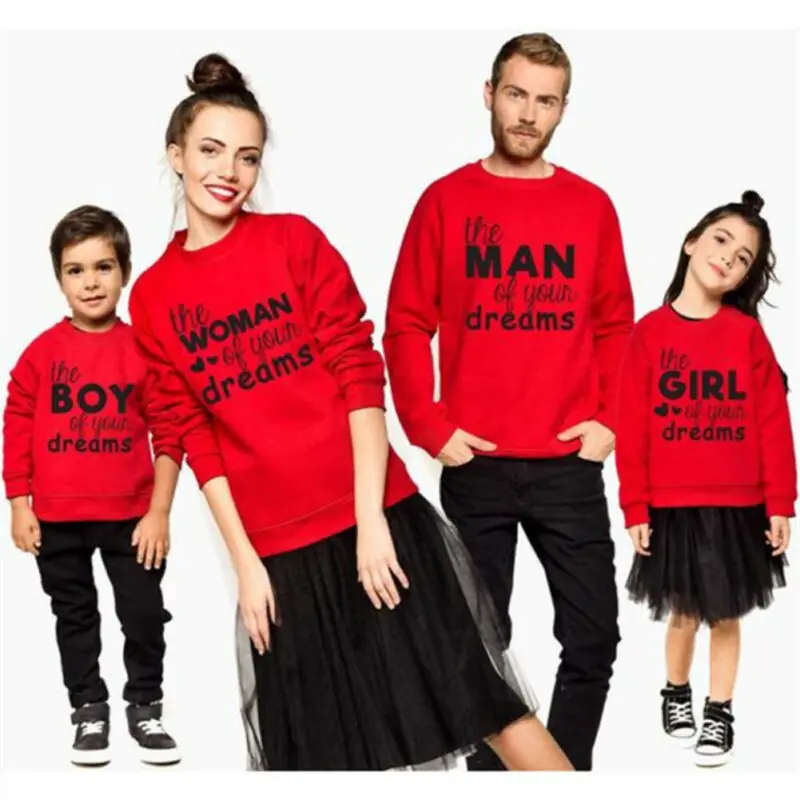 Mom S Emmaaby/Рождественские одинаковые топы для всей семьи, для взрослых и детей, для мальчиков и девочек, свитшот с длинными рукавами и круглым вырезом, с буквенным принтом, однотонное пальто с капюшоном - Цвет: Mom S