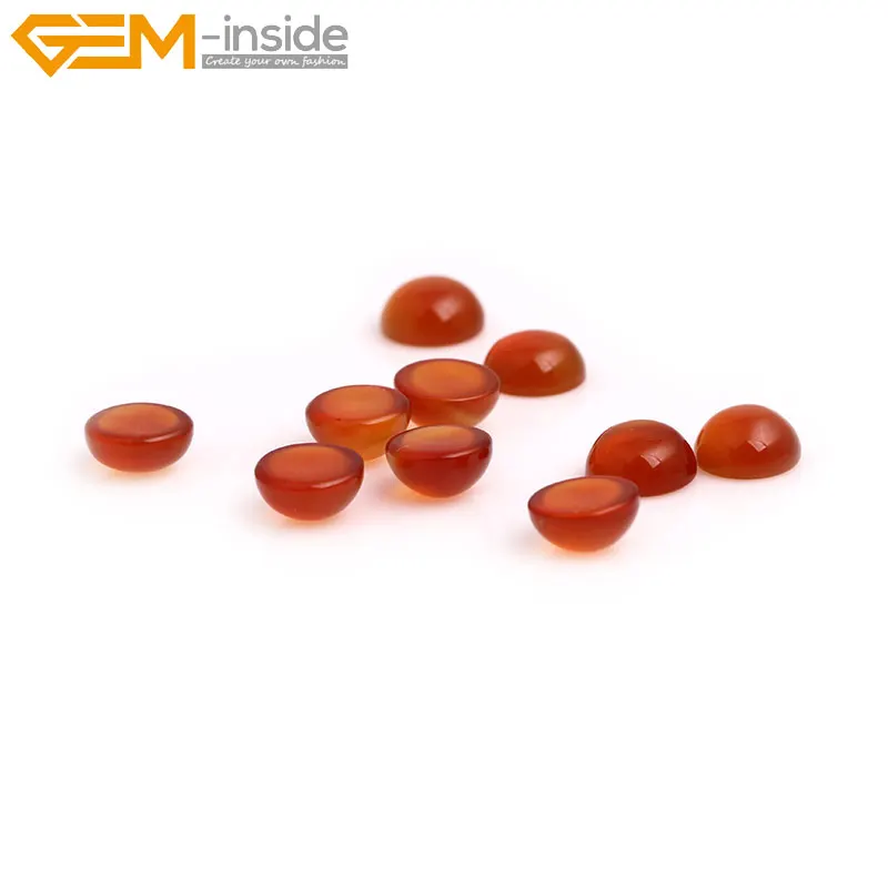 Кабошон из натурального красного агата бусины для ювелирных изделий кольцо