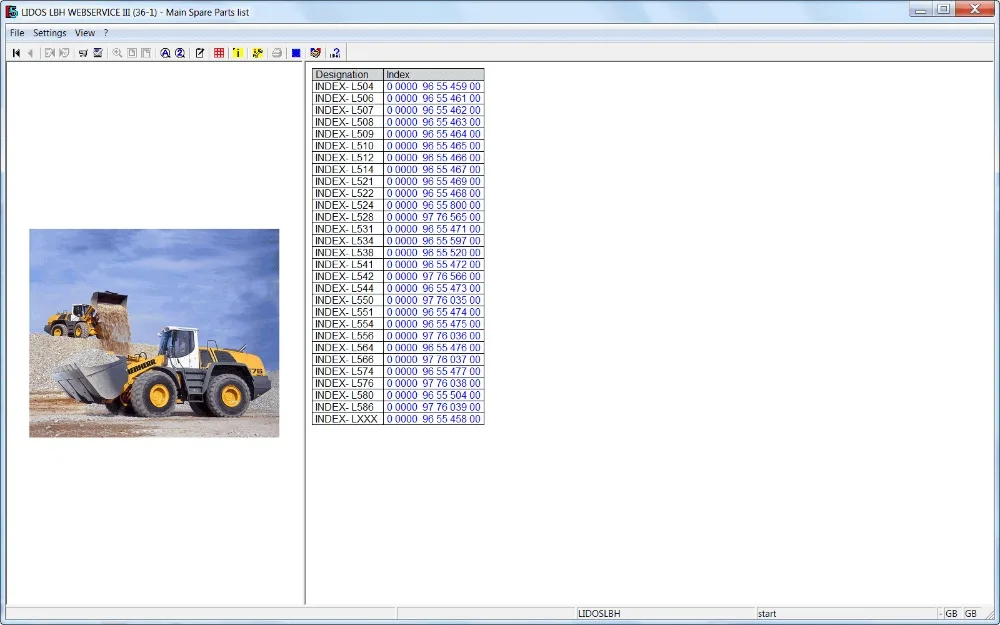 Каталоги и инструкции по ремонту запчастей либхер онлайн 2021 (LBH + LFR LHB LWT COT) |