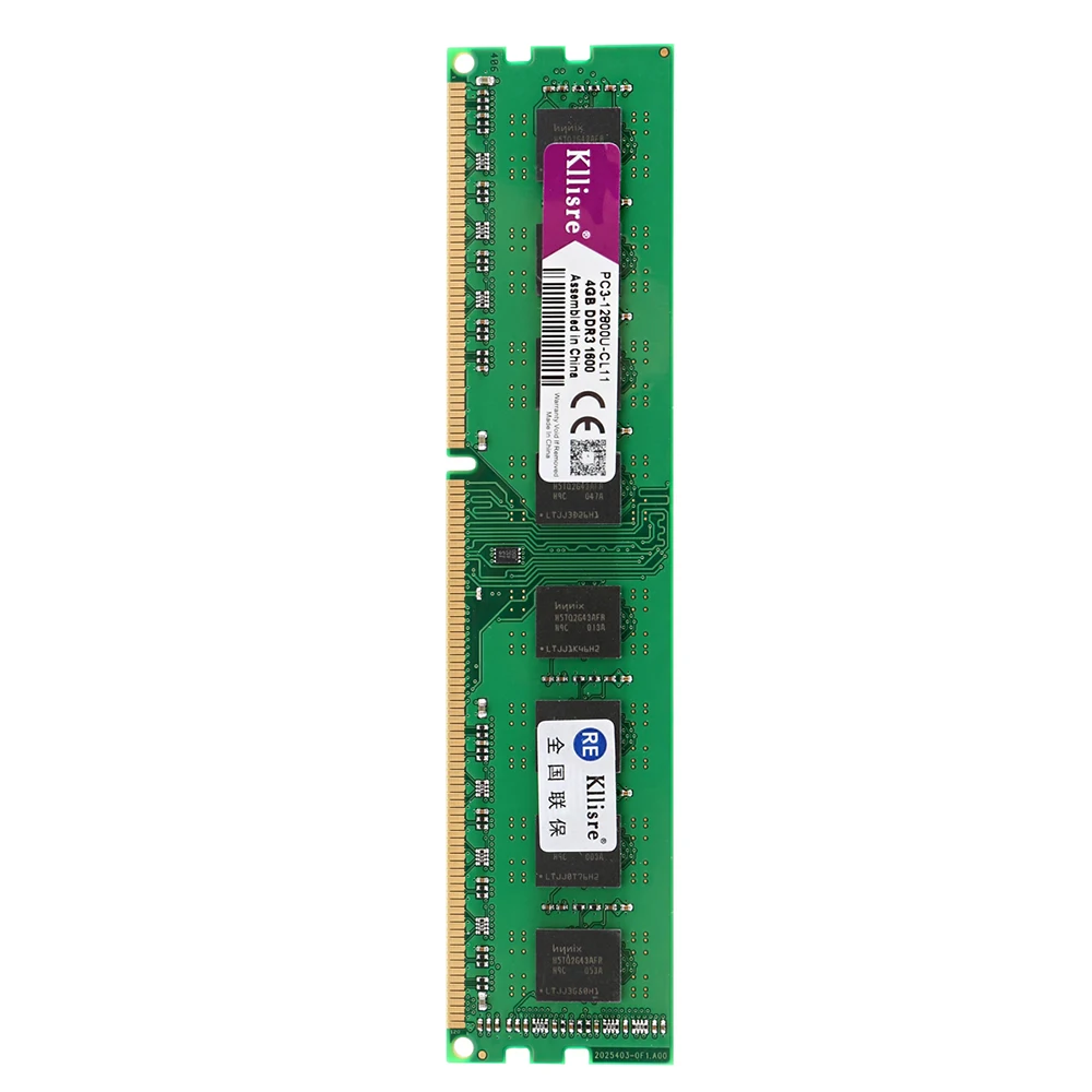 Kllisre ddr3 4 Гб 1600 МГц памяти 240 контакты только для настольных компьютеров AMD разъем
