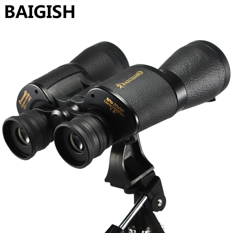 BAIGISH 20X50 Binoculars Telescope High Definition Portable Glimmering Night Vision Hunting Embroider Monoculars Field-glasses