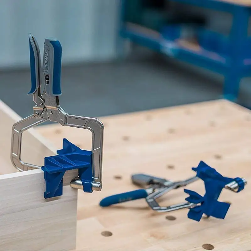 For Kreg Jigs KHCCC 90° Corner Miter Clamp Jigs T Joints Pro Multifunctional Miter Jigs Woodworking Tool 90° Corner Clamp