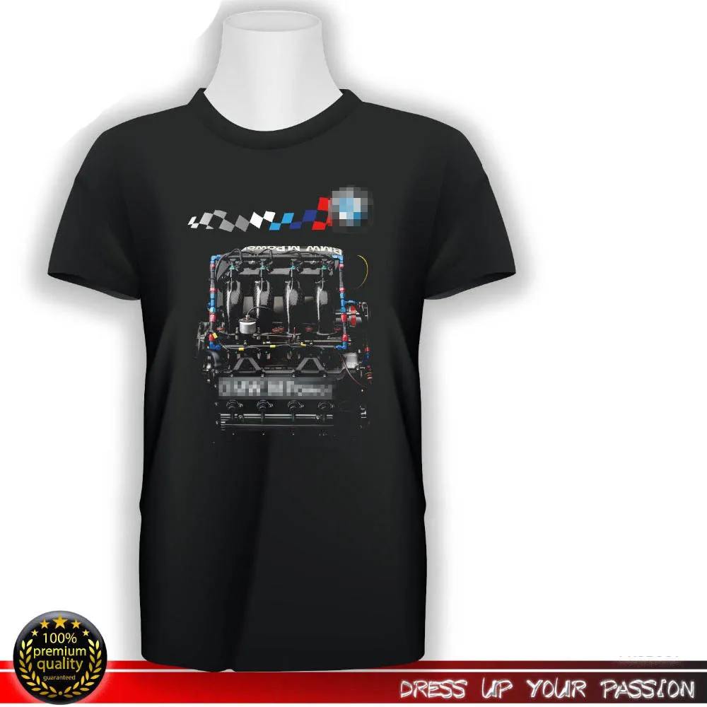 2019 модная немецкая футболка с двигателем для фанатов автомобилей Power M1 M2 M4 M3 M5 M6 X6M