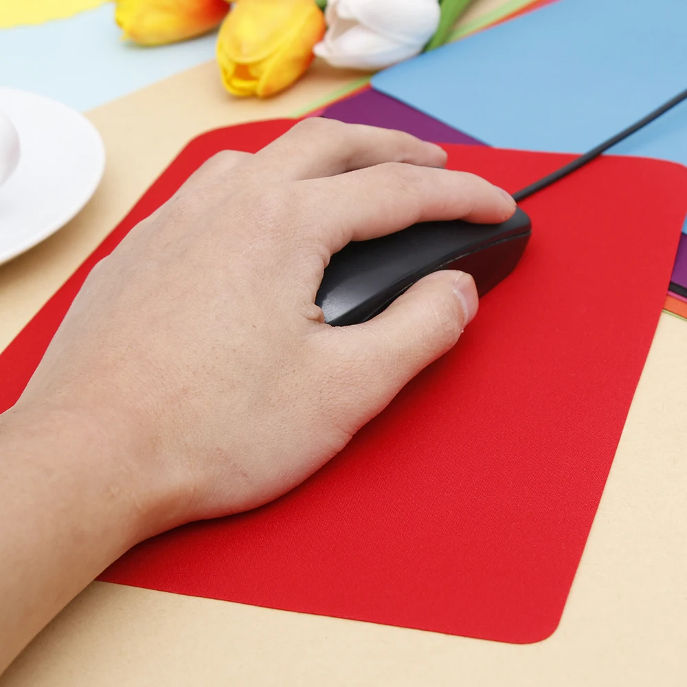 Hot Selling 7 colors Mouse Pad Gaming Mousepad Anti-slip Natural Rubber Gaming Mouse Mat drop shipping