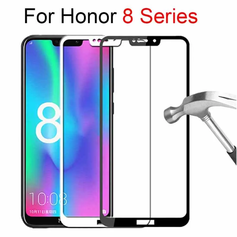 Защитное стекло на Honor 8x8 Lite 8c 8a закаленное защитная пленка для экрана телефона