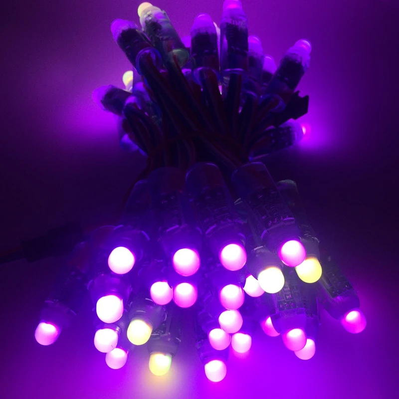 50 шт./Лот 12 мм WS2811 2811 IC RGB светодиодный модуль Водонепроницаемая DC12V цифровая