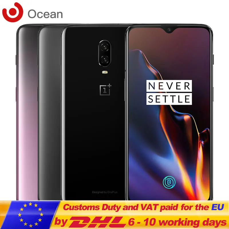 Глобальный Встроенная память оригинальный Oneplus 6 комплектов/партия футболка