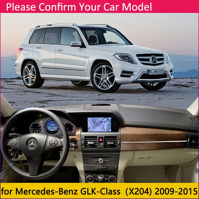 Для Mercedes Benz GLK X204 Противоскользящий коврик для приборной панели Защита от солнца аксессуары GLK280 GLK300 GLK350 GLK220 GLK250 300 220 250