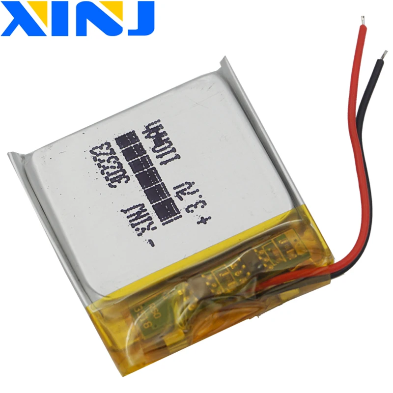 XINJ 2 шт. 3 7 V 110 mAh Li po полимерная Батарея 2pin JST PH 1 0/1 25/1 5/2 0/2 54 мм 302323 для стерео система