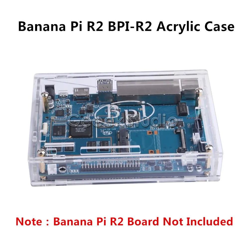 Прозрачный акриловый чехол Крышка корпуса коробка для банана Pi R2 BPI R2|Аксессуары