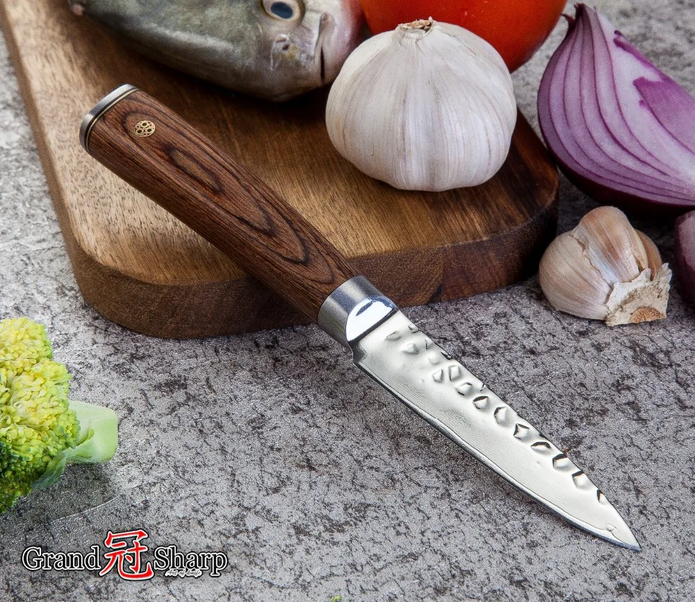 Кухня Ножи комплект vg10 японской дамасской ножи сантоку нож для очистки овощей