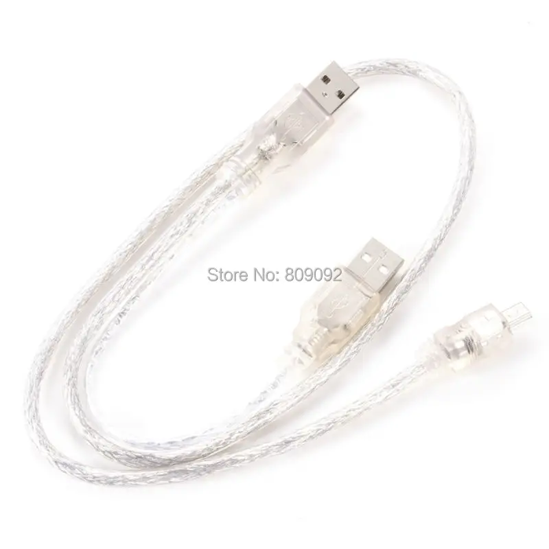 Кабель питания со штекером USB на штекер + 5 контактный кабель хоста OTG Mini для