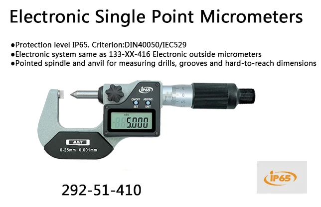 

IP65 waterproof electronic single point micrometers 0.001mm measuring drills grooves and hard-to-reach dimensio