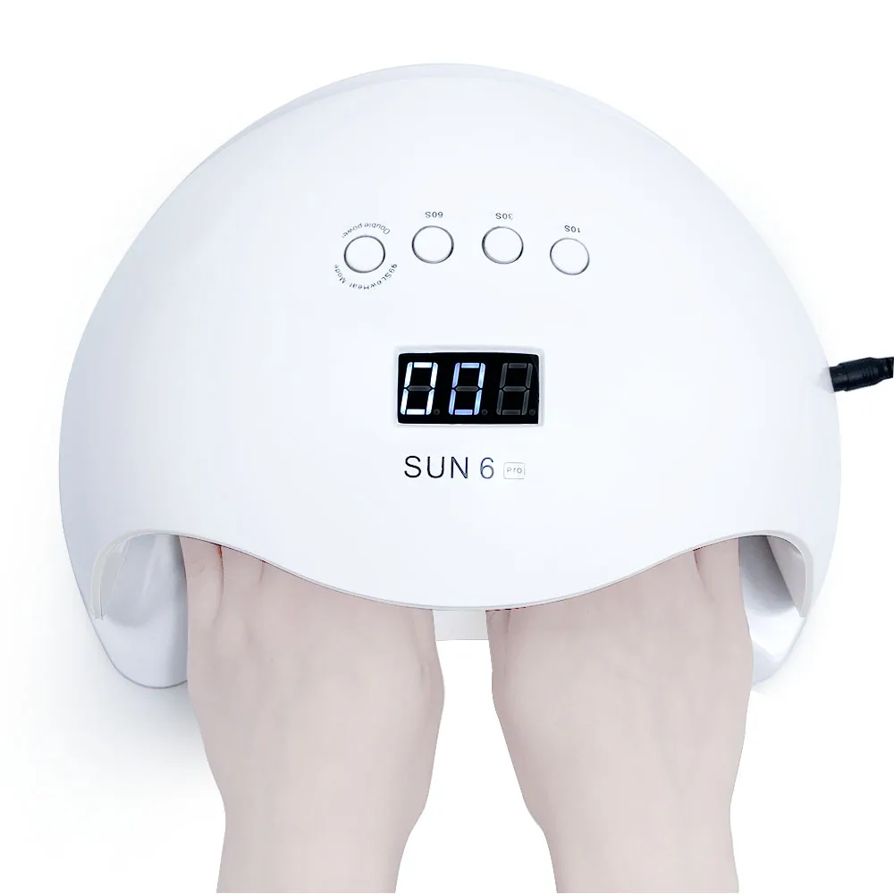 SUN6 PRO SUN6 PRO 72 Вт УФ-лампа, светодиодный светильник для ногтей, быстрая сушка для всех гель-лаков, две руки, Сушилка для ногтей с автоматическим датчиком, светильник от солнца, инструменты для маникюра - Цвет: SUN6 PRO