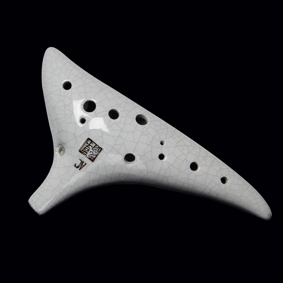 12 отверстий окарина флейта из глины AC инструмент Керамический альт мешок 3 вида