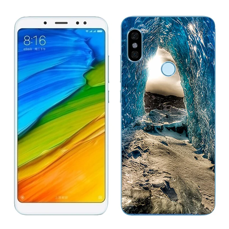 Чехол для Redmi Note 5 Pro 64 ГБ силиконовая задняя крышка с изображением туманности Xiaomi