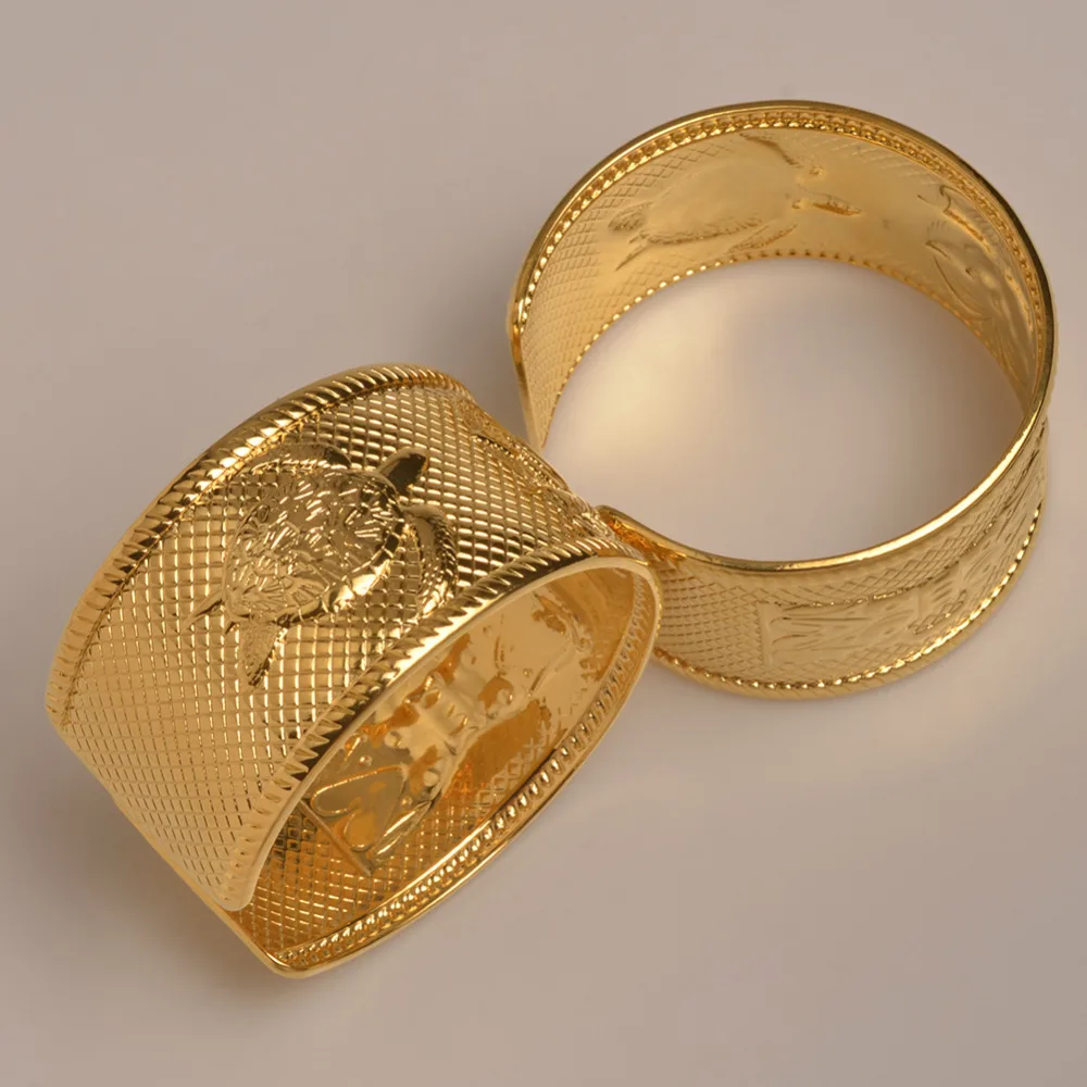 

Papua New Guinea Bangle Gold Color Bracelet for Women Width 3.6cm Weight About 83g Jewellery PNG Sets Gifts #J0192